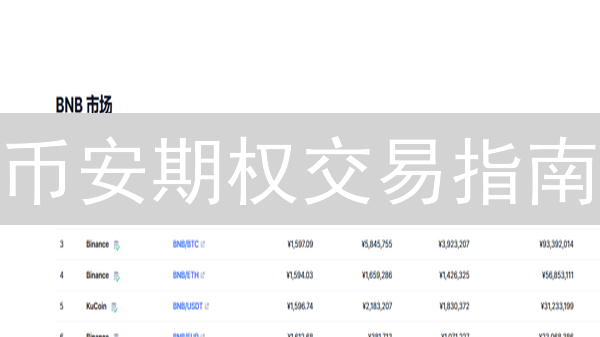 币安期权交易指南：入门到精通