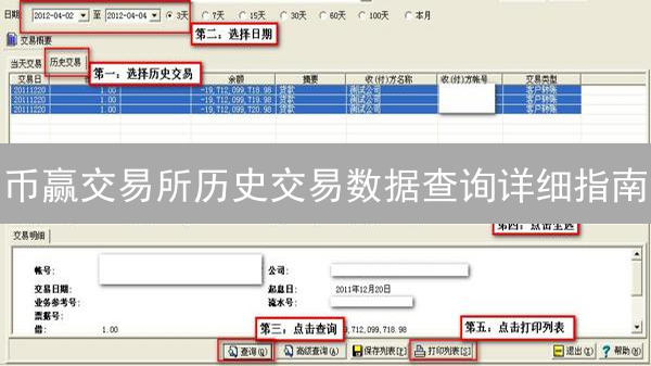 币赢交易所历史交易数据查询详细指南