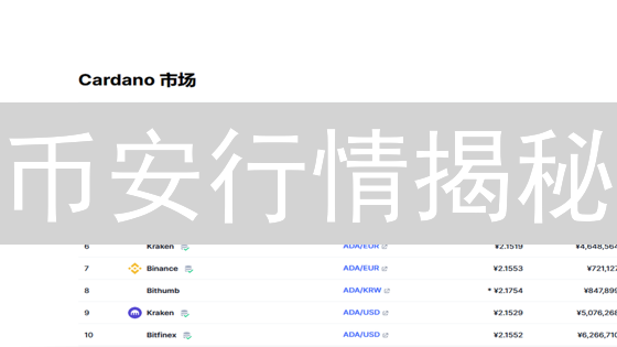币安行情揭秘：新手也能看懂的交易秘籍！