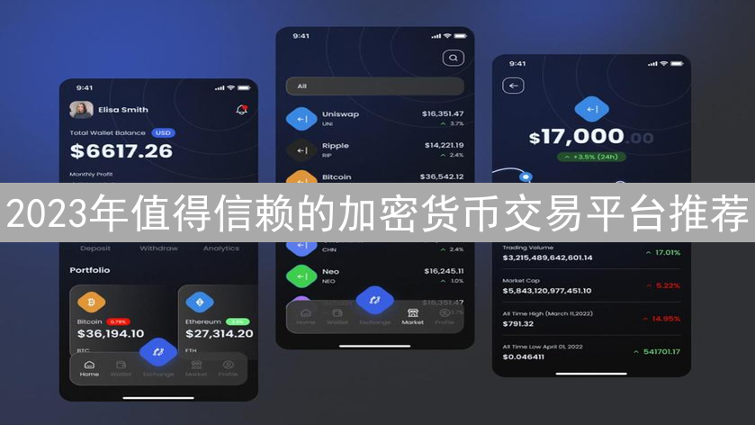 2023年值得信赖的加密货币交易平台推荐