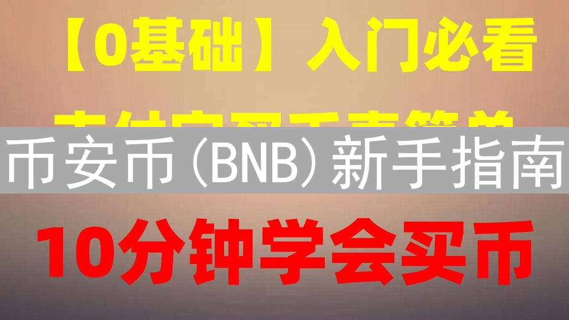 币安币(BNB)新手指南：玩转币安生态系统，快速入门教程