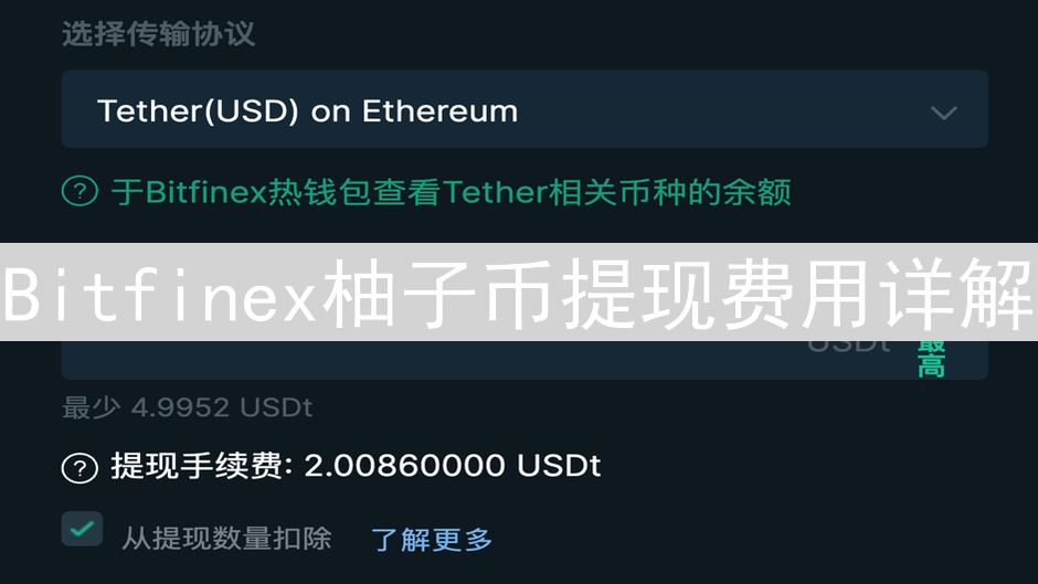 Bitfinex柚子币提现费用详解：影响因素与优化策略分析