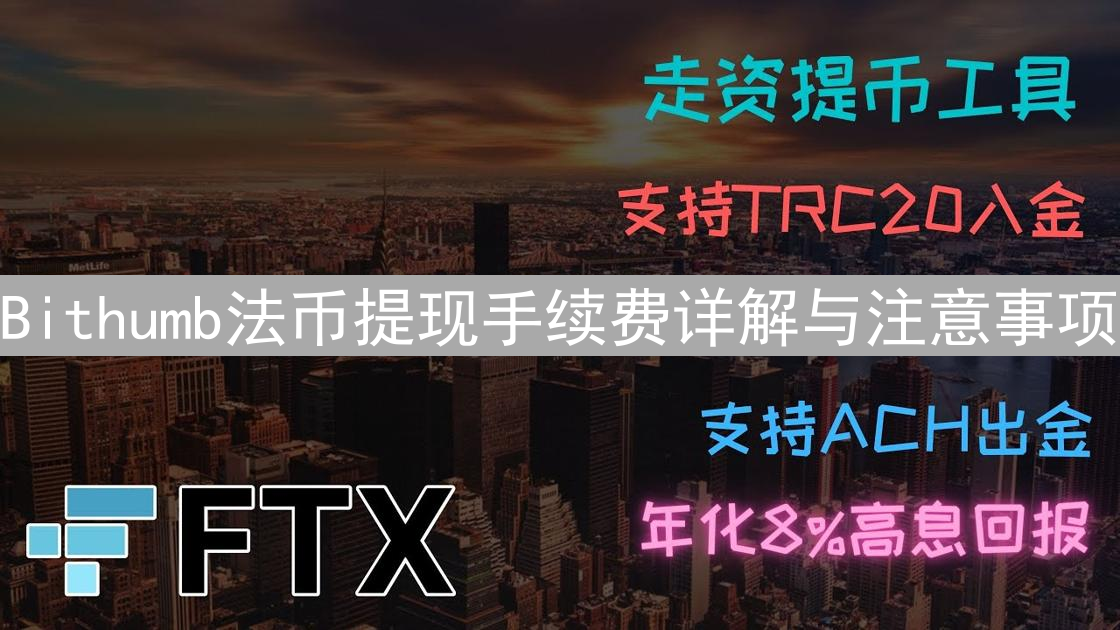 Bithumb法币提现手续费详解与注意事项