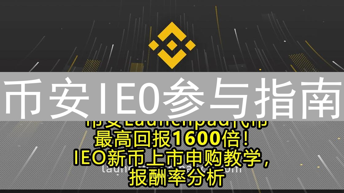 币安IEO参与指南：解锁新项目投资机会详解