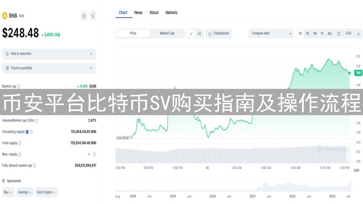 币安平台比特币SV购买指南及操作流程