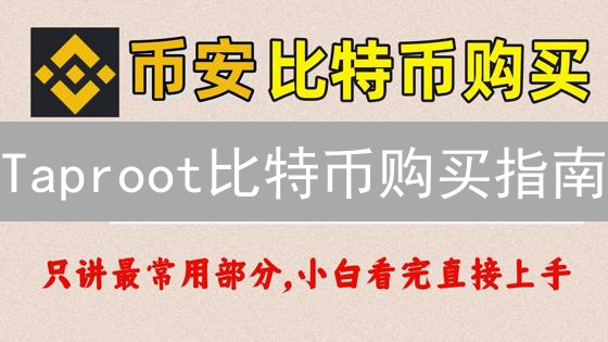 Taproot比特币购买指南：隐私、效率与智能合约探索