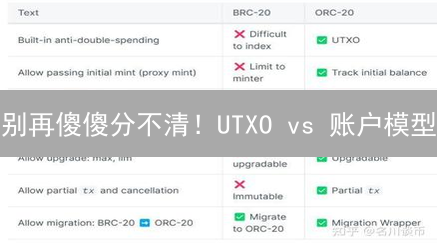 别再傻傻分不清！UTXO vs 账户模型：谁才是加密货币的未来？